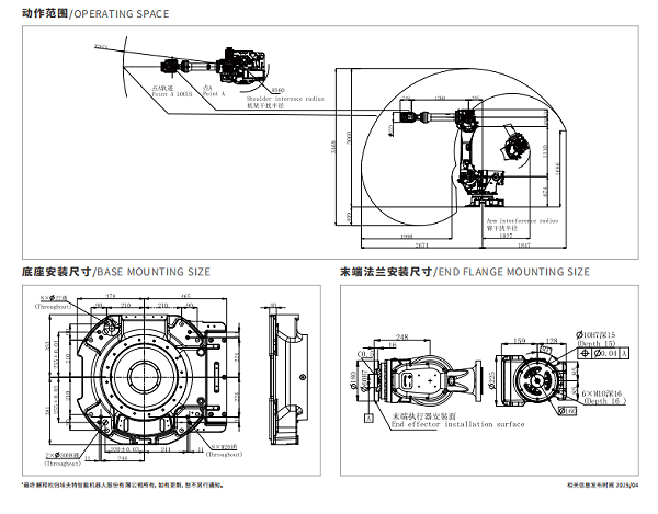 大型機器人工作范圍