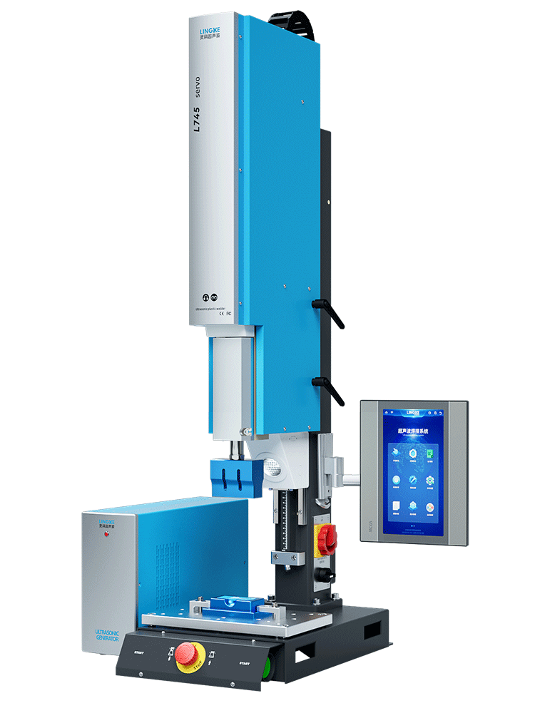 靈科伺服超聲波塑料焊接機 40kHz-1200W L745 Servo  伺服超聲波