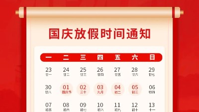 盛世華誕，喜迎國慶，靈科超聲波2024年國慶放假通知